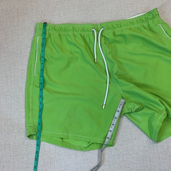 Bugatchi Uomo Swim Shorts Mens XL Extra Large Peapod Green Stretch Waist Trunks - Picture 5 of 9